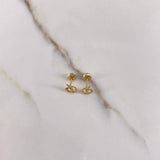 Topos Manzanas 0.9gr / Circones Blancos Oro Amarillo $