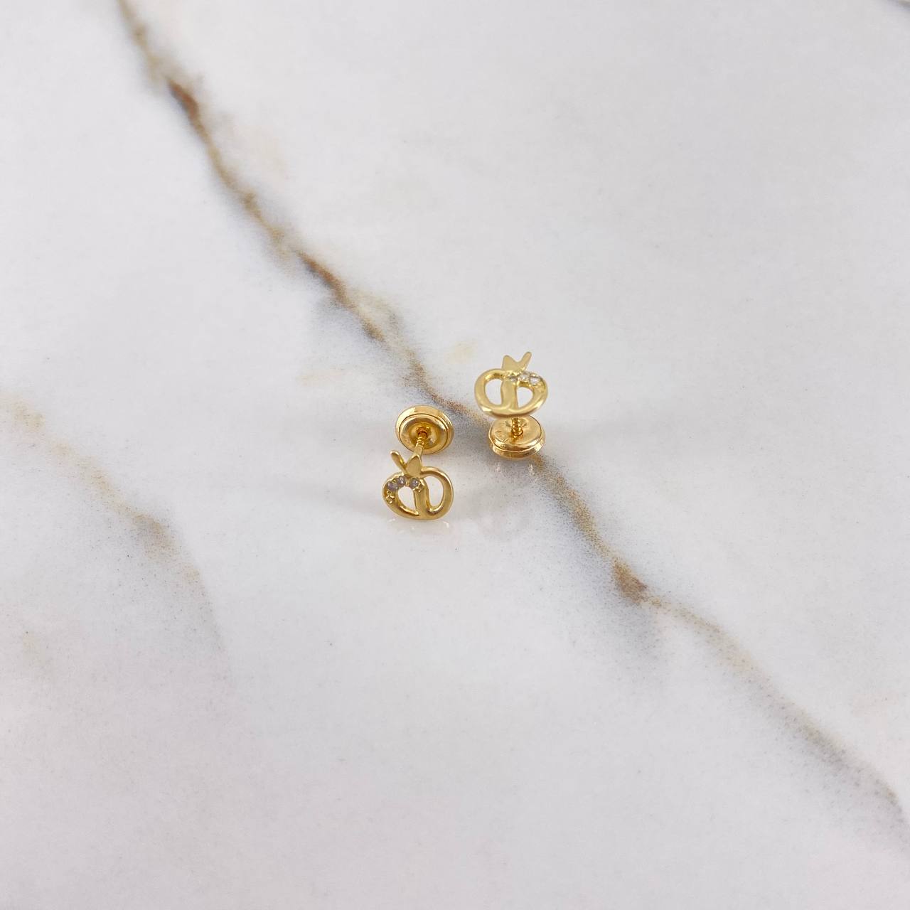 Topos Manzanas 0.9gr / Circones Blancos Oro Amarillo $