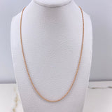 Cadena Militar 3.3gr / 60cm / 0.9mm Oro Rosa +3 $