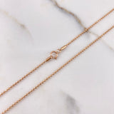 Cadena Militar 3.3gr / 60cm / 0.9mm Oro Rosa +3 $