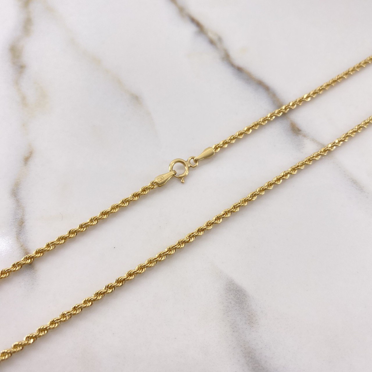 Cadena Lazo 2.75gr / 50cm / 2mm Oro Amarillo +3 $