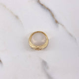 Anillo Correa Corona RX 4.3gr / T5 1/2 / Circones Blancos Oro Amarillo $