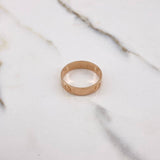 Anillo Argolla Tornillo 3.45gr / T7 3/4 / Oro Rosa $