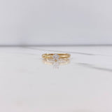 Anillo Solitario 1.7gr / T4 3/4 / Circon Blanco Oro Amarillo $