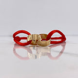 Pulsera Roja Tornillo 2.65gr / Oro Amarillo $