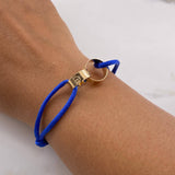 Pulsera Azul Tornillo 2.75gr / Oro Amarillo $