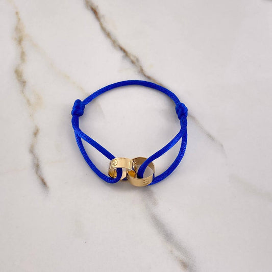 Pulsera Azul Tornillo 2.75gr / Oro Amarillo $