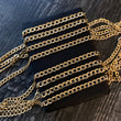 Cadena Cubana 10.5gr / 60cm / 4mm Oro Amarillo +0