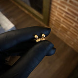 Topos Bola Lisa 4mm 0,45gr / Oro Amarillo &