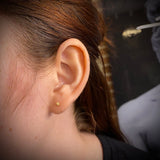 Topos Bola 3mm 0,55gr / Diamantada Oro Amarillo &