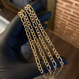 Cadena Figaro 8.9gr / 60cm / 2.8mm Oro Amarillo +1 &