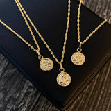 ¡¡OFERTA!! Set Cadena Lazo 0.95gr/50cm + Dije San Benito 0.4gr/1.5cm Liso Oro Amarillo