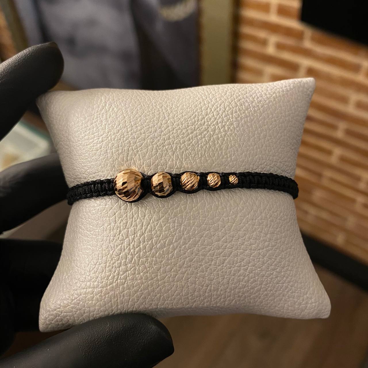 Bola Diamantada 7mm Oro Rosa