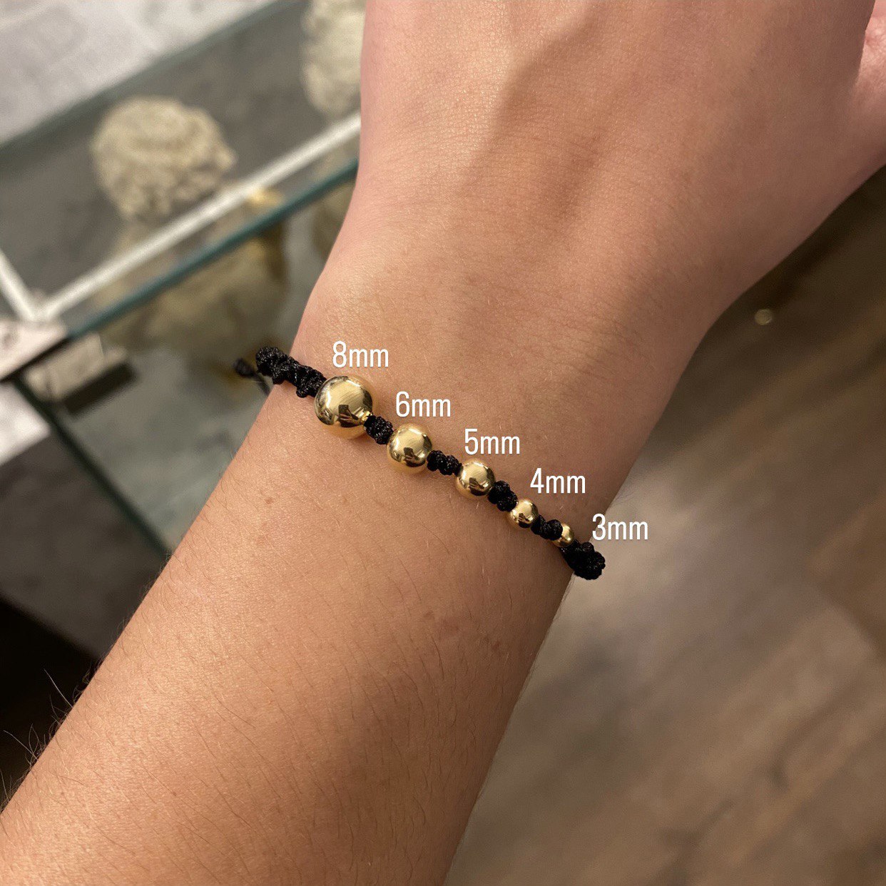 Bola Lisa 4mm Oro Amarillo $