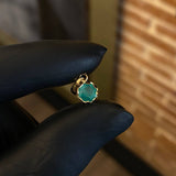 Dije Luz 0.95gr / 1.6cm Esmeralda 75pts Oro Amarillo (Joya)*