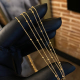 Cadena Aro Seguido Bolas 1.05gr / 40cm / 1mm Oro Amarillo +3*