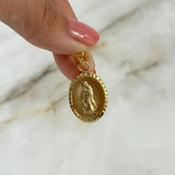 Dije Virgen de Guadalupe 1.5gr / 3.2cm Troquelado Oro Amarillo