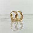 Candongas 1.75gr / 1.7cm Diamantadas Tres Oros Daki