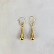 Candongas Lagrima 0.8gr / 3.5cm / 22mm Oro Amarillo