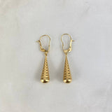 Candongas Lagrima 0.8gr / 3.5cm / 22mm Oro Amarillo