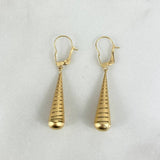 Candongas Lagrima 0.95gr / 3.5cm- Oro 18K