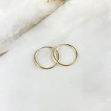 Candongas Mini Aro 1gr / 2cm Lisas Oro Amarillo