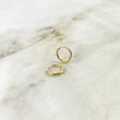 Candongas Mini Aro Liso 0.4gr / 0.9cm / Oro Amarillo 18K *