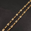 Cadena Rustica 33 .45gr / 60cm / 3 .3mm / Barril Basteado Oro Amarillo &