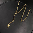 Rosario Virgen Milagrosa 12,1gr / 60cm / Bola 3 4 Lisa Atornillado Tres Oros $