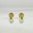 Topos 0.9gr Esmeraldas 10pts Oro Amarillo (Joya)