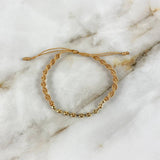 Pulsera Tejida GC 0.45gr / 3.3mm Personalizada Oro Amarillo (Oferta)