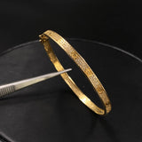 Pulso Aro Tornillo 10gr / 18cm Circones Blancos Oro Amarillo &