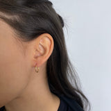 Candongas Mini Aro 0.65gr / 1.3cm Lisas Oro Amarillo