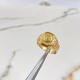 Anillo Sello Corona Rx  3.45gr / T9 Oro Amarillo &