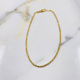 Pulso Singapur 1.85gr / 23cm /  1.2mm Oro Amarillo +3 &