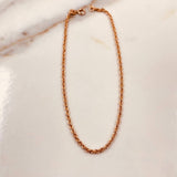 Pulso Lazo  1.55gr / 22cm / 1.65mm Oro Rosa +3 &