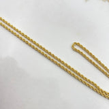 Cadena Lazo  3.45gr / 50cm / 1.2mm Oro Amarillo +3 &
