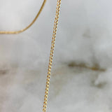 Set Cadena Cubana 2.0gr / 60cm + Dije Avion 0.6gr / 2.1cm Oro Amarillo (Oferta)