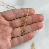 Set Cadena Figaro 1.55gr / 60cm + Dije Estrella David 0.25gr / 1.5cm Oro Amarillo (Oferta)