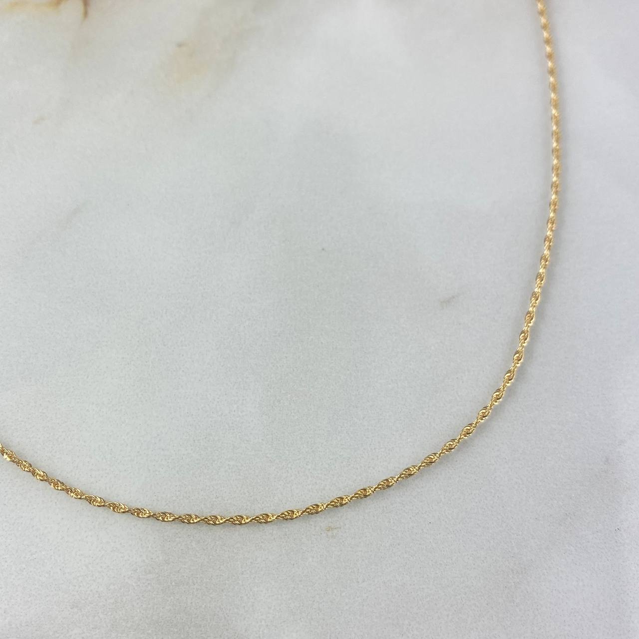 Cadena Lazo 0.9gr / 45cm / 1.2mm Oro Amarillo +3