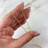 Cadena Lazo 1.05gr / 60cm / 1.2mm Oro Amarillo +3