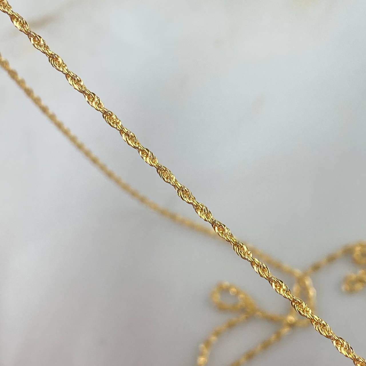 Cadena Lazo 1.45gr / 60cm / 1.5mm Oro Amarillo +3