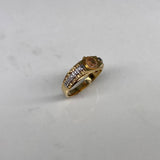 Anillo RX 4.9gr / T9 1/2 Circones Blancos Tres Oros$