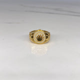 Anillo RX 6.95gr / T9 1/2 Circones Blancos  Oro Amarillo$