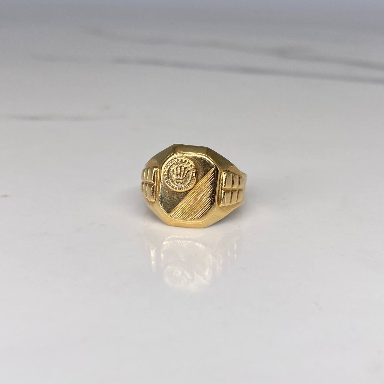 Anillo Sello RX 3.9gr / T11 3/4 Liso  Oro Amarillo$