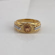 Anillo RX 4.8gr / T8 1/2 Circones Blancos  Tres Oros$