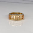 Anillo Bolas de Fuego  12.75gr / T10 1/4 / Dos Oros Amarillo Blanco$