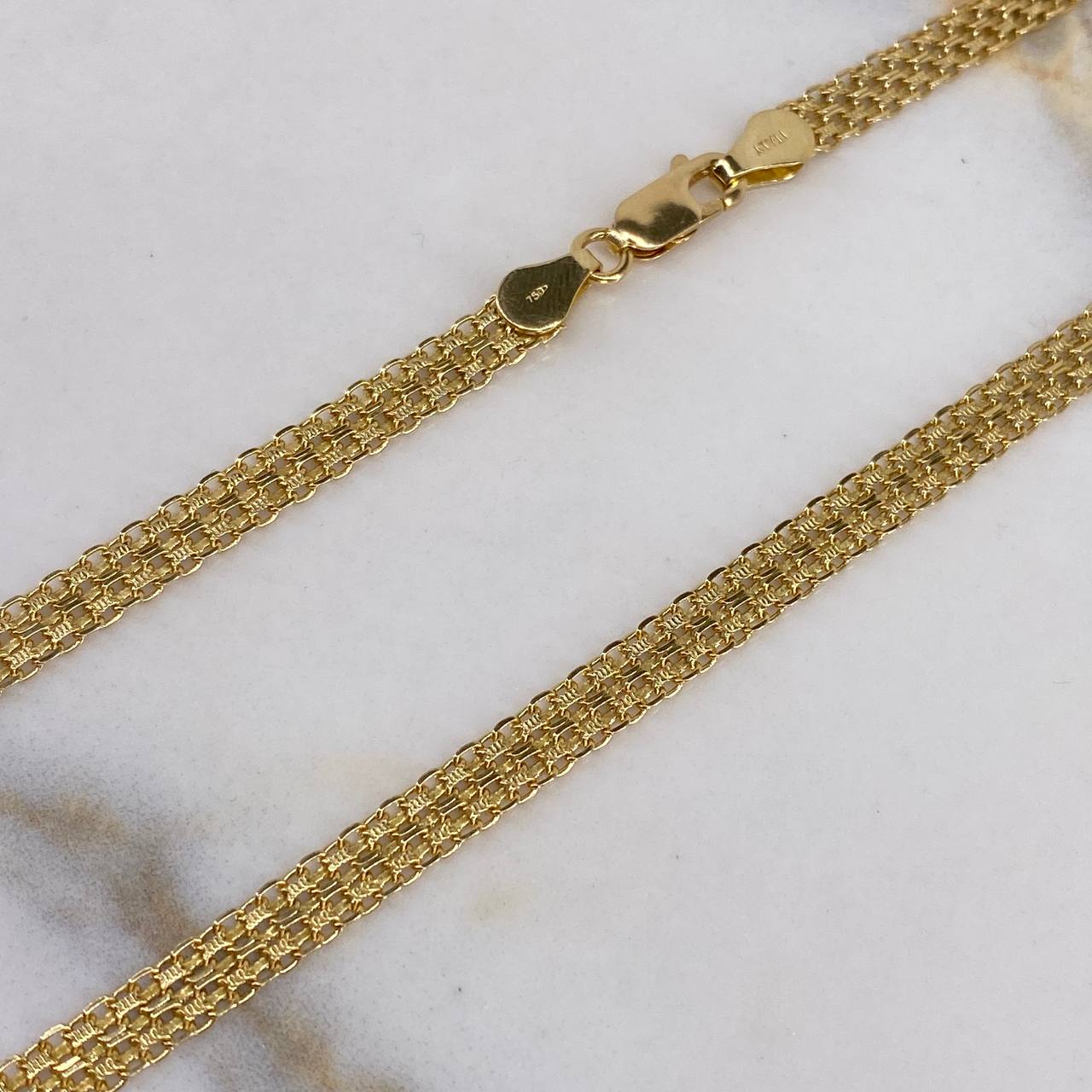 Cadena China 13.2gr / 50cm / 4.8mm Oro Amarillo +0