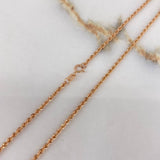 Cadena Lazo 0.95gr / 45cm / 0.8mm Oro Rosa +3$