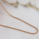 Cadena Lazo 0.95gr / 45cm / 0.8mm Oro Rosa +3$
